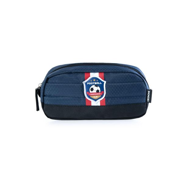 Estojo Escolar Masculino Futebol U / Azul