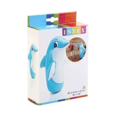 João Bobo Inflável Boneco Teimoso 3d Golfinho - Intex
