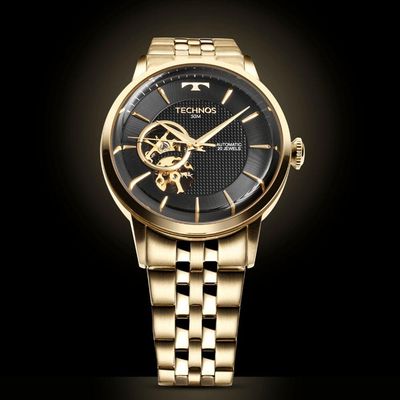 Relógio Technos Masculino Automatico Dourado - G3265au-1p G3265au-1p