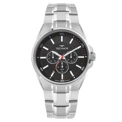 Relógio Technos Masculino Skymaster Prata - 6p29ami-1p
