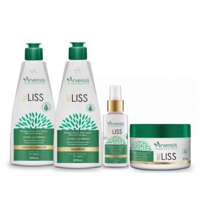 Kit Shampoo + Condicionador + Máscara + Protetor Arvensis Tec Liss