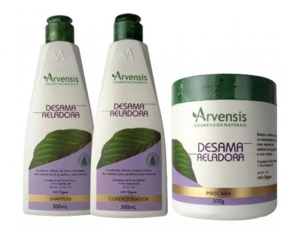 Kit Arvensis Desamarelador Shampoo + Condicionador + Máscara 500g