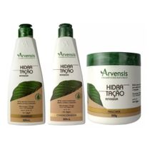 Kit Arvensis Hidratação Shampoo Condicionador Mascara 500g