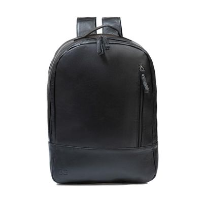 Mochila Masculina de Couro para Notebook Arpoador Preta U / Preto
