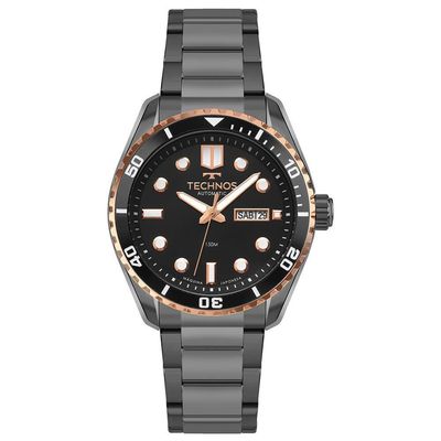 Relógio Technos Masculino Automático Bicolor - 8205oy-1p Relógio Technos Masculino Acqua Bicolor - 8205oy-1p