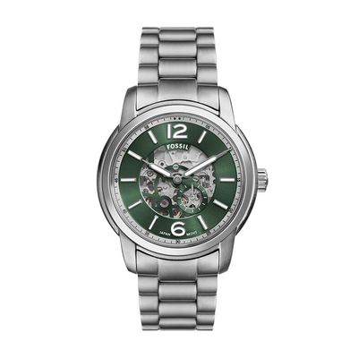 Relógio Fossil Masculino Heritage Prata - Me3262-1kn Me3262-1kn