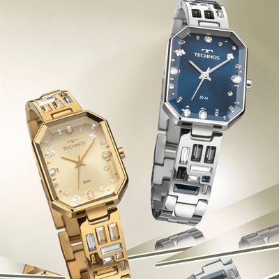 Relógio Technos Feminino Crystal Prata - 2036nax-1a