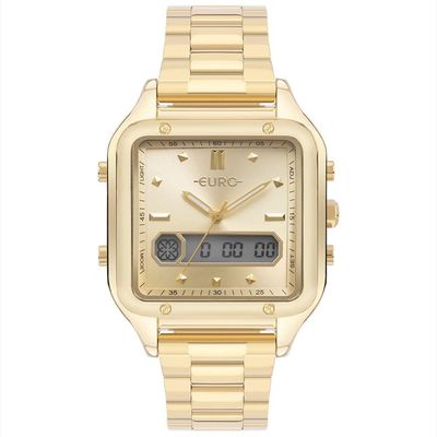 Relógio Euro Feminino Fashion Fit Sporty Dourado - Eubj3890aat-4d Eubj3890aat-4d