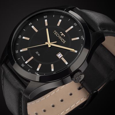 Relógio Technos Masculino Steel Preto - 2115nax-0p 2115nax-0p