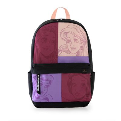 Mochila Escolar Feminina Princesas Colors U / Lilas