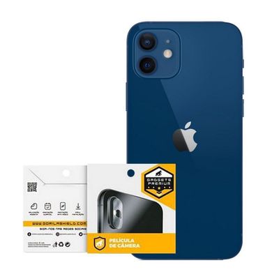 Película Defender Glass + Câmera + Nano Traseira + Capa Dual Shock Para iPhone 12 Mini - Gshield