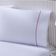 Jogo De Cama Lençol 100% Algodão Percal 150 Fios Queen Gran Moratta 3 Peças - Branco E Rosa