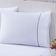 Jogo De Cama 100% Algodão Percal 150 Fios Solteiro Gran Moratta 2 Peças - Branco E Detalhe Verde