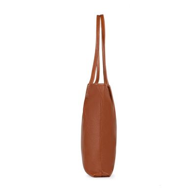 Bolsa de Ombro Feminina Grande Couro Shopping Bag Caramelo U / Caramelo