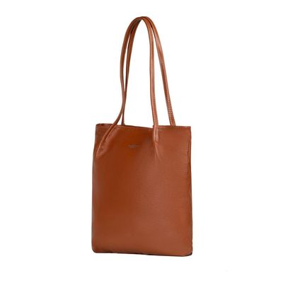 Bolsa de Ombro Feminina Grande Couro Shopping Bag Caramelo U / Caramelo