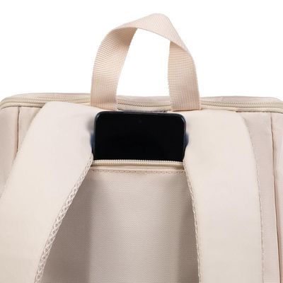 Mochila Feminina Executiva Para Notebook Elegance Bege U / Bege