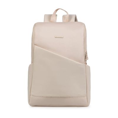 Mochila Feminina Executiva Para Notebook Elegance Bege U / Bege