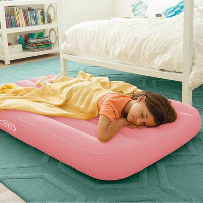 Colchão Inflável Infantil Divertido Intex 66803 Rosa Bebê
