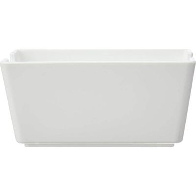 Porta Sachês Molhos Uno Coza Branco 11x6,5x5cm Suporte Organizador de Mesa Chá Açúcar
