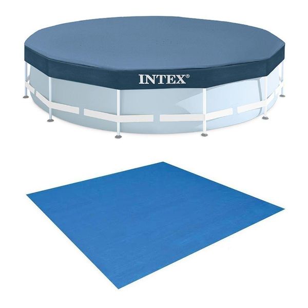 Kit Com Capa 366 Cm Estrutural E Forro Intex