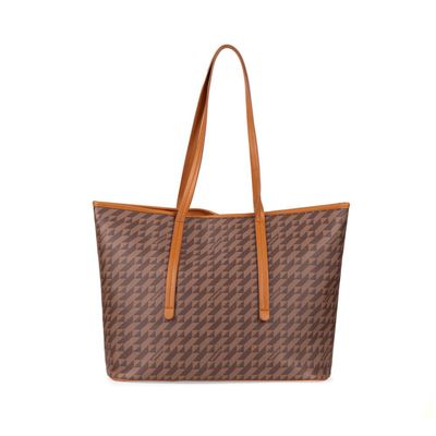 Bolsa de Ombro Feminina Tote Monograma BG Marrom G / Marrom