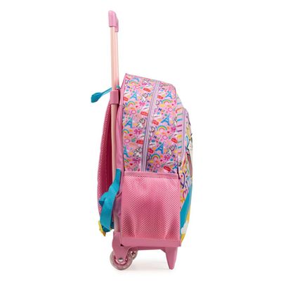 Mochila de Rodinha Infantil Feminina Gatinha Marie Rosa U / Rosa claro