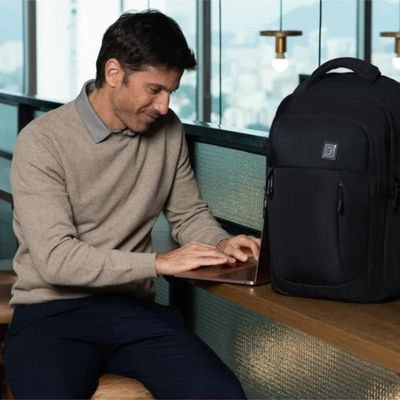 Mochila Masculina para Notebook Vision Preta U / Preto