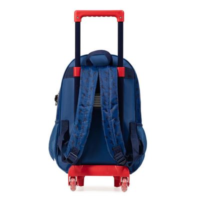 Mochila de Rodinha Infantil Masculina Futebol Azul U / Azul escuro