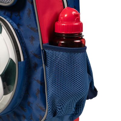 Mochila de Rodinha Infantil Masculina Futebol Azul U / Azul escuro