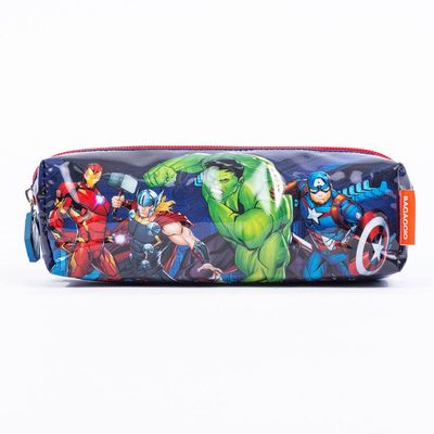 Estojo Escolar Masculino Vingadores Azul U / Azul