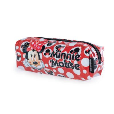 Estojo Escolar Feminino Disney Minnie Vermelho U / Vermelho