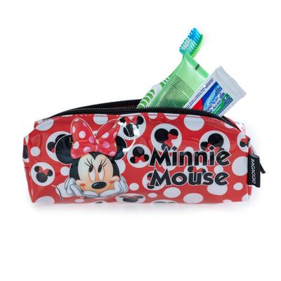 Estojo Escolar Feminino Disney Minnie Vermelho U / Vermelho