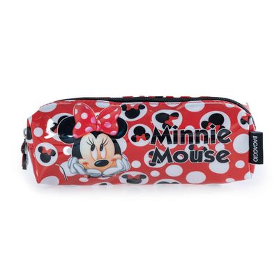 Estojo Escolar Feminino Disney Minnie Vermelho U / Vermelho