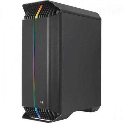 Gabinete Gamer Aerocool Gladiator Preto Rgb Lateral Vidro