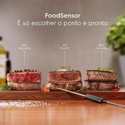 Forno De Embutir Electrolux Elétrico 80L Experience Com Foodsensor Preto OE8EF 220V