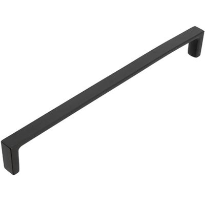 Kit 6 Puxadores Oeiras 13,5cm Preto Fosco Torralba Gavetas Roupeiros Armários Cozinha