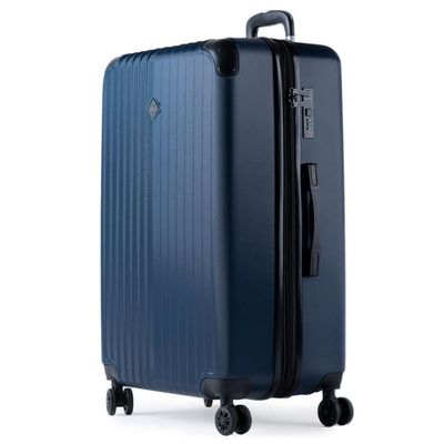 Mala de Viagem Grande 32Kg ABS 4 Rodas Turquia II Azul Marinho G / Azul escuro