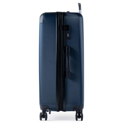 Mala de Viagem Grande 32Kg ABS 4 Rodas Turquia II Azul Marinho G / Azul escuro