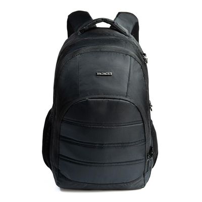Mochila Masculina Executiva Para Notebook City Safe Preta U / Preto