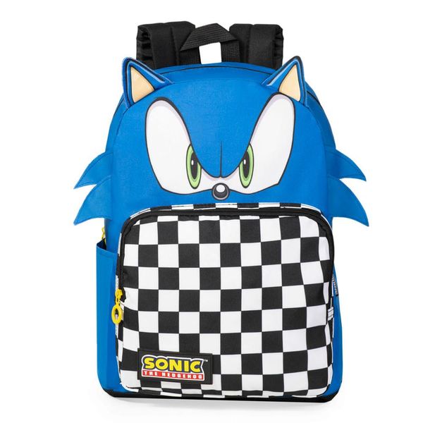 Mochila Escolar Masculina Infantil Sonic Azul U / Azul