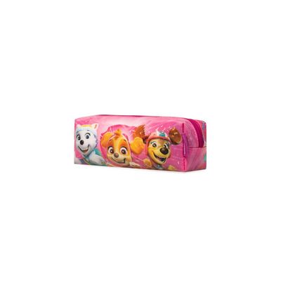 Estojo Escolar Feminino Patrulha Canina Skye e Equipe Rosa U / Rosa