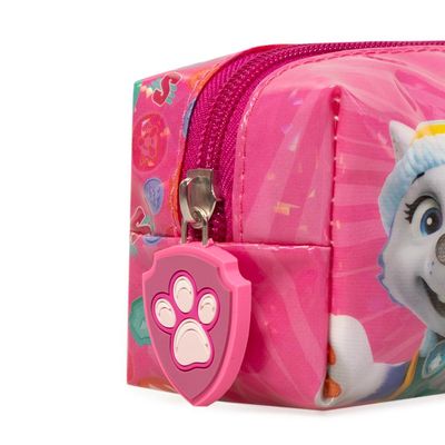 Estojo Escolar Feminino Patrulha Canina Skye e Equipe Rosa U / Rosa