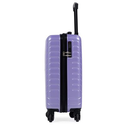 Mala de Bordo Abs 4 Rodas Detroit Lilás/Preto P / Lilas
