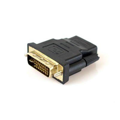 Adaptador Dvi (24+5) Macho Para Hdmi Femea Ouro Evus C-097