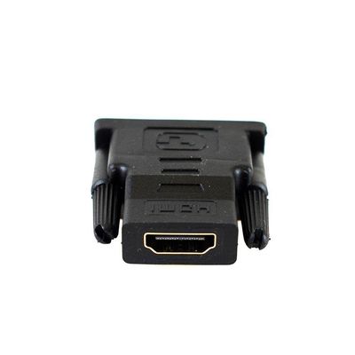 Adaptador Dvi (24+5) Macho Para Hdmi Femea Ouro Evus C-097