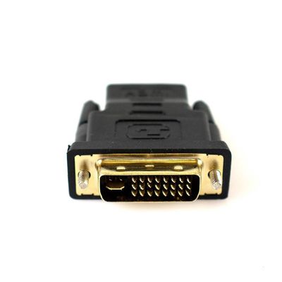 Adaptador Dvi (24+5) Macho Para Hdmi Femea Ouro Evus C-097