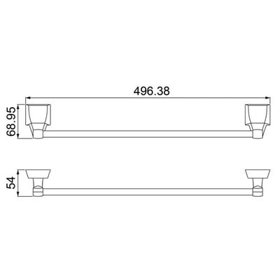 Toalheiro Barra Attic Quadra 2040 F24 - Branco