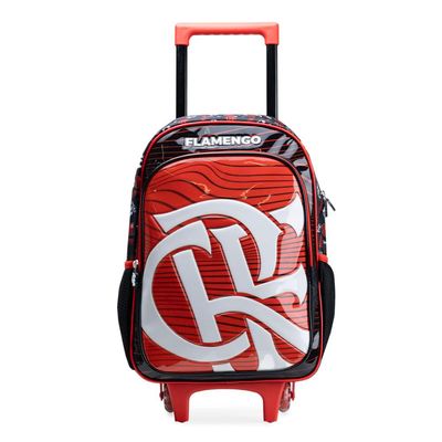 Mochila de Rodinha do Flamengo Masculina Oficial Kit / Vermelho