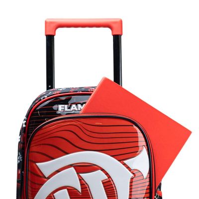 Mochila de Rodinha do Flamengo Masculina Oficial Kit / Vermelho