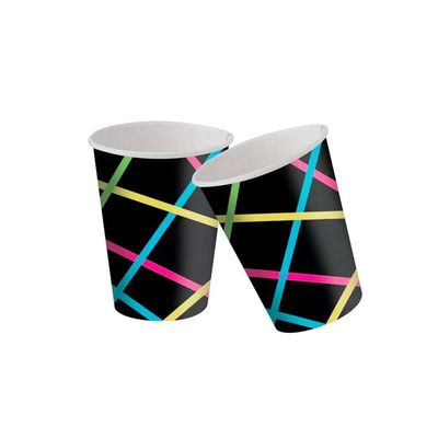 Copo De Papel Neon 200ml - 8 Unidades
